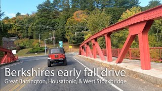 Berkshires early fall drive on back roads  Great Barrington Housatonic amp West Stockbridge [upl. by Pickens]