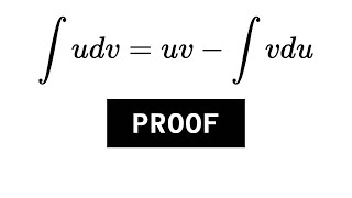 Proof of integration by parts maths [upl. by Ettenajna]