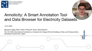 Benjamin Völker  Annoticity A Smart Annotation Tool and Data Browser for Electricity Datasets [upl. by Maidel711]