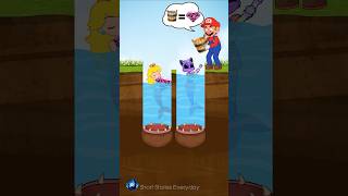 Take The Water Challenge 💦 Competition Mario vs Waluigi 💚 shorts shortvideo viralshorts story [upl. by Demha]