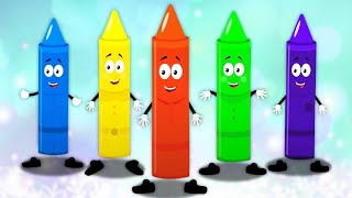 Five Little Crayons Numbers Song and Learning Videos for Kids [upl. by Enoitna]