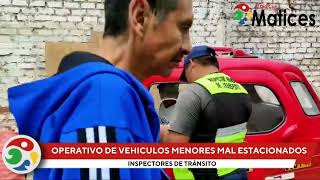 OPERATIVO DE VEHICULOS MENORES MAL ESTACIONADOS [upl. by Aramaj]