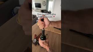 Open a wine bottle like a pro 🍷 [upl. by Zehcnas]