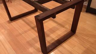 Walnut Dining Table Part 1 The legs and base [upl. by Ananna437]