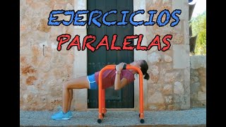 Ejercicios BARRAS PARALELAS Cuerpo completo calistenia [upl. by Ahseele]