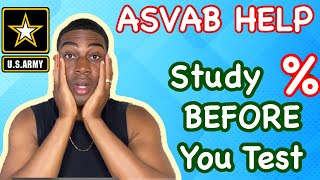 2024 How to Pass ASVAB in ONE week  Studying for the ASVAB PERCENTAGES  HOW TO STUDY FOR ASVAB [upl. by Harmaning]