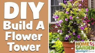 DIY  How To Build A Flower Tower [upl. by Jakoba]