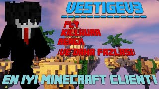 En gelişmiş VestigeV3 Client  Minecraftın en iyi hilesi  Fly KillAura Reach [upl. by Ymerej508]