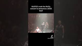 Busted crashed the McFly concert 2025 TOUR ANNOUNCEMENT [upl. by Hoj]