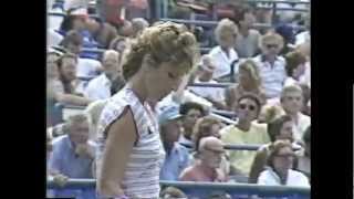 Chris Evert Lloyd vs Hana Mandlikova 1985 US Open 34 [upl. by Lladnarc372]