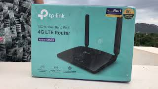 TPLink Archer MR200 AC750  4G LTE Router  Unboxing and Speed test [upl. by Brenna660]