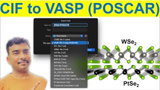 Export file from VESTA software to VASP POSCAR format [upl. by Nidnerb]