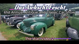 Das Awkscht Fescht 61st Antique and Classic Car Show 2024 video 2 Shark Nose GrahamOaklandLincoln [upl. by Dud914]