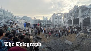 Israel airstrike targeting Gaza refugee camp kills Hamas commander [upl. by Marcela]