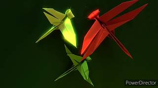 Libellule origami [upl. by Yllor]