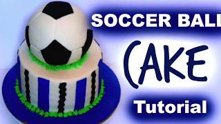 SOCCER BALLWORLD CUP 2018 CAKE TUTORIAL Janies Sweets [upl. by Cerellia324]