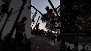 No need for music🫡 reaction calisthenics streetworkout planche frontlever gym motivation [upl. by Kenison]