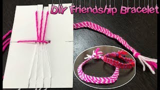 How to make friendship bracelet at home  DIY bracelet patterns [upl. by Lunseth]