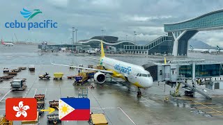 REVIEW  Cebu Pacific  Hong Kong HKG  Manila MNL  Airbus A321neo  Economy [upl. by Derriey193]