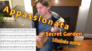 Appassionata  Secret Garden  Ukulele cover Low GTAB and orchestral backing track [upl. by Guild233]