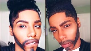 GENDER MAKEUP TRANSFORMATION TUTORIAL● TRANSFORMING INTO MY DAD AT MY AGE [upl. by Notsek]