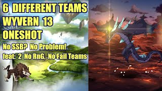 Epic Seven Wyvern 13 One Shot  NO FAIL 100 clear  full Auto  5090 second Runs W13  RIP 15 RNG [upl. by Cosimo859]