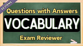 Can You Pass this 50item Vocabulary Challenge  The Quiz University [upl. by Cirnek]