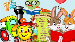 Months of the Year Song  Learn 12 Months for Kids  Educational Nursery Rhymes  Kids songs  poem [upl. by Enyawd886]