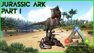 Welcome to Jurassic Ark  Ark Survival Evolved Modded Episode 1 [upl. by Rocco]