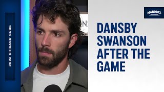 Dansby Swanson on accountability after Cubs loss [upl. by Hereld]