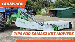 General tips for the SaMASZ KDT Belt Drive disc mowers [upl. by Slosberg398]