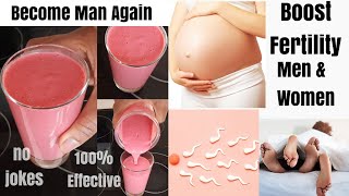 TAKE THIS ONCE DAILY BECOME PREGNANT FAST  HOW TO BOOST FERTILITY FOR BOTH MEN AND WOMEN [upl. by Henley]