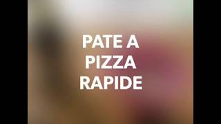 PATE A PIZZA RAPIDE [upl. by Nsaj]