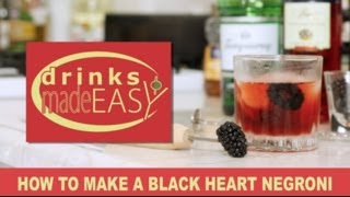 How To Make A Chambord Negroni Cocktail  Drinks Made Easy [upl. by Enohpesrep358]