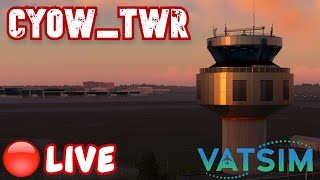 VATSIM ATC LIVE  CYOWTWR  ENFR  16 [upl. by Maximilian350]