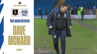 Dave McNabb  Padiham  Post Match Interview  Bury FC [upl. by Lanam]