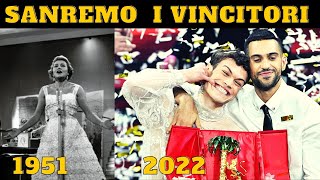 TUTTI I VINCITORI DI SANREMO 2022  1951 CHI HA VINTO SAN REMO [upl. by Voleta]