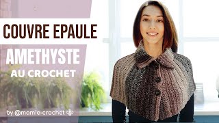 Comment faire un TOUR DE COU AMETHYSTE AU CROCHET tuto mamiecrochet [upl. by Doownyl]