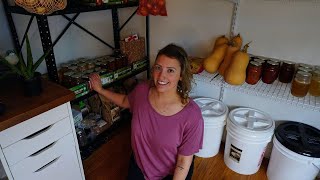 PREPPER PANTRY TOUR of a 2nd Year Homesteader [upl. by Khalil44]