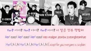 BLOCK B  HER Color coded lyrics HanRomEng [upl. by Takeo]