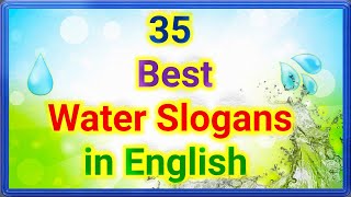 Best Water Slogans in English  Water Day Posters  Chaandus World [upl. by Mukund806]