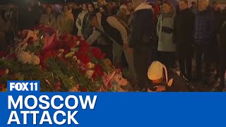 133 dead in Moscow concert attack 4 arrested [upl. by Ziladnerb]