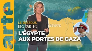 L’Égypte dAlSissi  aux portes de Gaza  Le dessous des cartes Lessentiel  ARTE [upl. by Ahcropal]