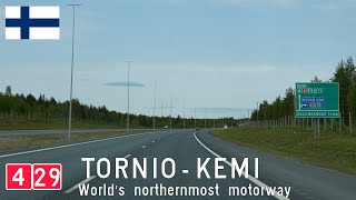 Finland Highway 429 Tornio  Kemi [upl. by Anirac316]