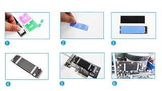 How to install M2 heatsink on M2 PCIe Adapter [upl. by Adamok316]