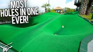 MOST HOLE IN ONES EVER AT THE BEST MINI GOLF COURSE IN THE WORLD [upl. by Old]