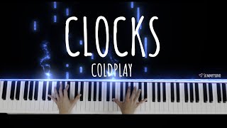 Clocks  Coldplay Full Piano Tutorial [upl. by Eical]