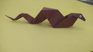 How to make paper snack  Origami Snake 🐍snake [upl. by Ocinemod]