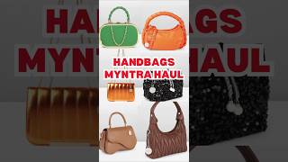 Trendy HANDBAG HAUL From MYNTRA👛DeepikaLookbook [upl. by Delly]