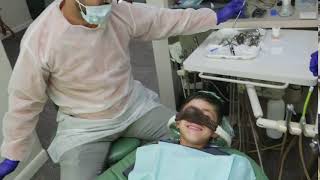 Pediatric dental patient receives nitrous before a procedure [upl. by Eidassac]